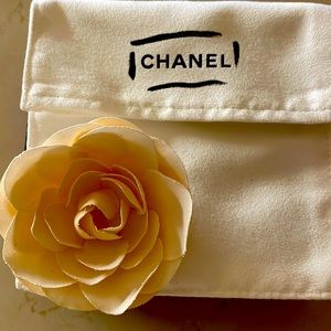 Authentic Chanel Camellia Corsage Brooch light pink